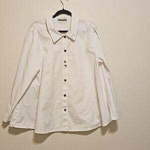 ELEVEN‎ STITCH DESIGN  Cotton Blend Buttoned Shirt Xl